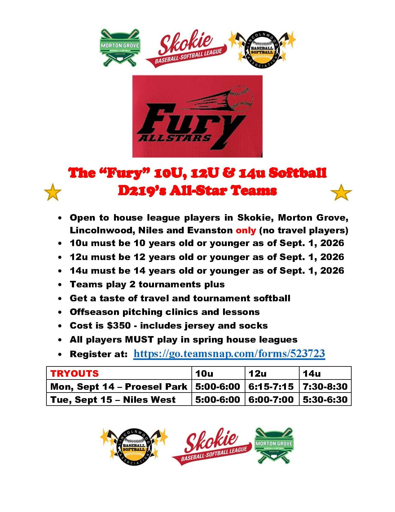 Fury Tryouts!